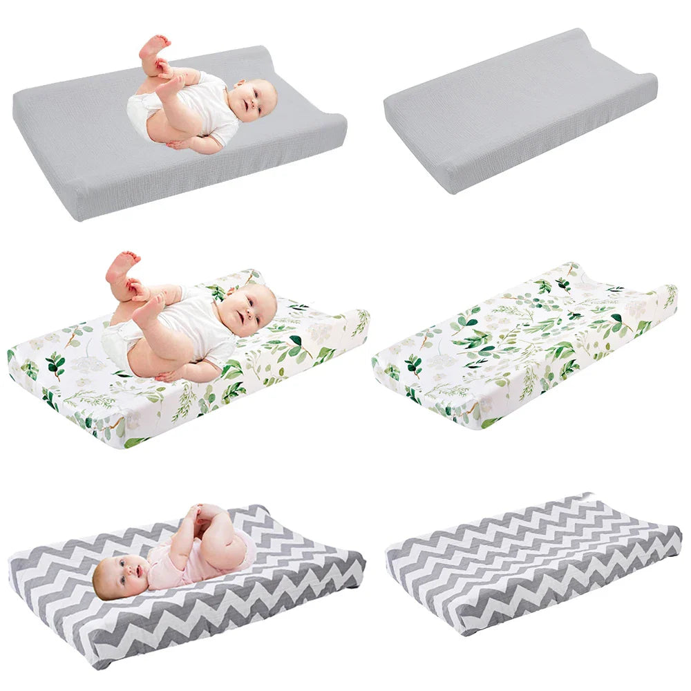 Stretchy Changing Pad Cover Ultra Soft Diaper Changing Pad Table Sheets for Girls Boys Pure Cotton Safe and Snug Cradle Sheets