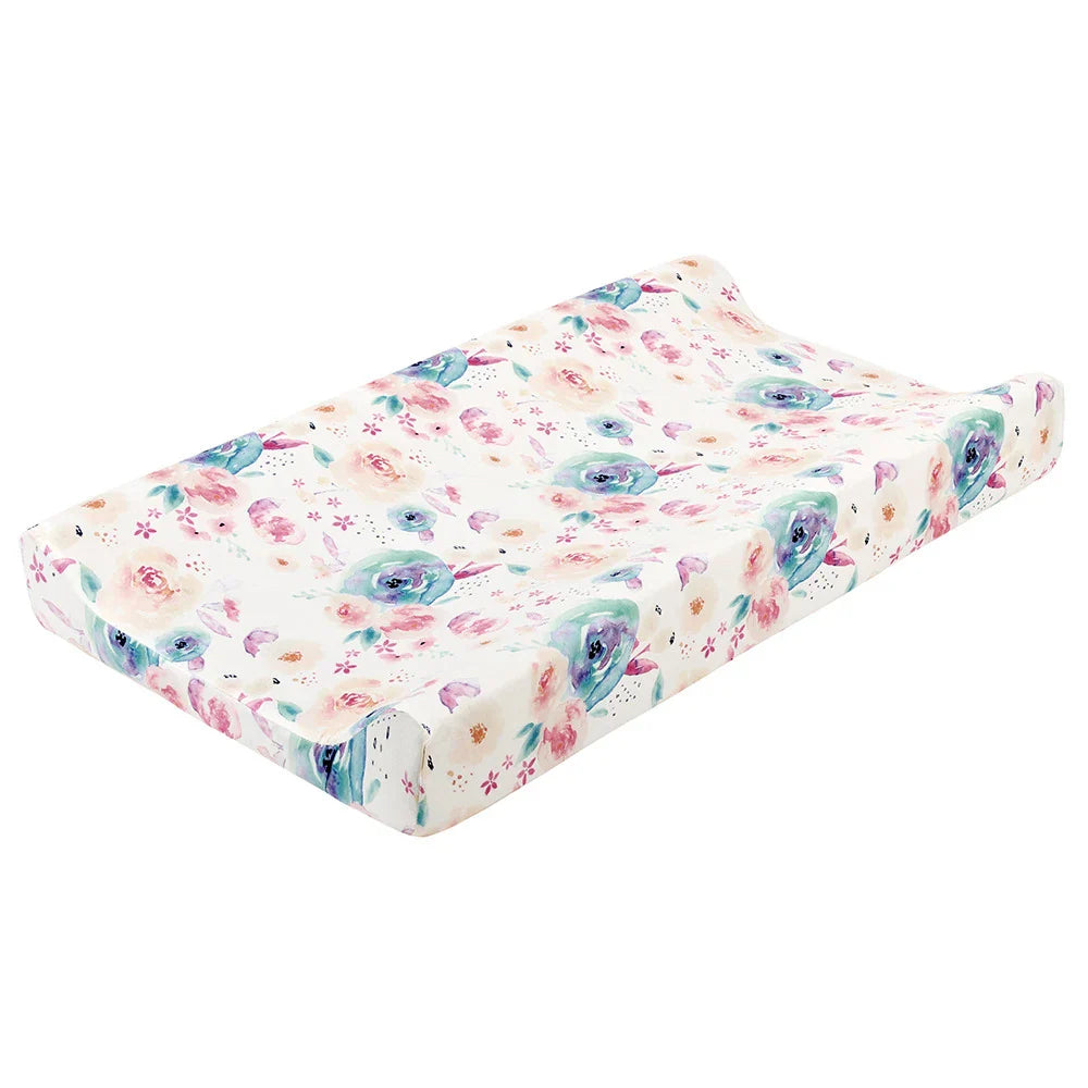 Stretchy Changing Pad Cover Ultra Soft Diaper Changing Pad Table Sheets for Girls Boys Pure Cotton Safe and Snug Cradle Sheets