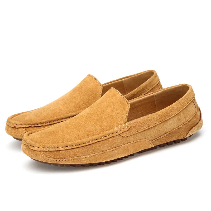 Suede Leather Man Loafers Luxury 2022 Casual Shoes For Men Boat Shoes Handmade Men Slipon Driving Shoes Male Moccasins Zapatos