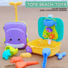 Summer Beach Sand Play Toys for Kids Luggage Toy Kit Water Toys Sand Bucket Pit Tool Outdoor Toys for Children Boy Girl Gifts