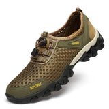 Summer Men Casual Sneakers Breathable Mesh Shoes Mens Non-Slip Outdoor Hiking Shoes Mens Climbing Trekking Shoes Zapatos Hombre