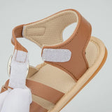 Summer New Baby Boy Girl Sandals Baby Shoes PU Anti-slip Soft Rubber Sole Newborns First Walkers Beach Infant Sandals