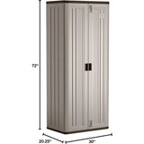 Suncast BMC7200 Storage Cabinet, Platinum