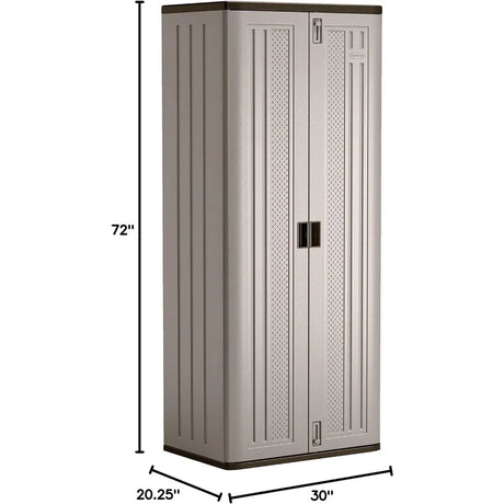 Suncast BMC7200 Storage Cabinet, Platinum