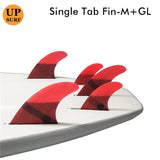 Surfing Fins 5pcs/4pcs Fins Set Single Tabs Fin M+GL UK2.1/L/GX Surf Fin Fiberglass Honeycomb Surfboard Fins Surfing Accessories