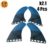 Surfing Fins 5pcs/4pcs Fins Set Single Tabs Fin M+GL UK2.1/L/GX Surf Fin Fiberglass Honeycomb Surfboard Fins Surfing Accessories