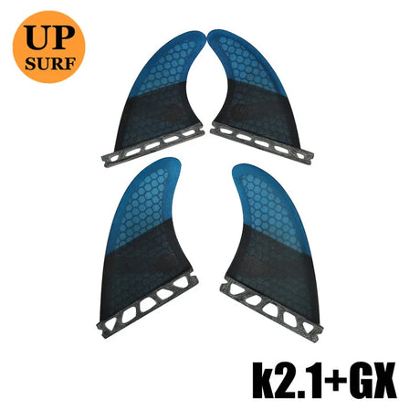 Surfing Fins 5pcs/4pcs Fins Set Single Tabs Fin M+GL UK2.1/L/GX Surf Fin Fiberglass Honeycomb Surfboard Fins Surfing Accessories