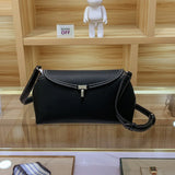 Swedish Luxury Brand Large-capacity Messenger Bag Clutch Ladies Shoulder Bag Lychee Grain Cowhide T-lock Buckle crossbody Bag