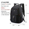 Swiss-Multifunctional bags Durable 17 Inch Laptop Backpack,45L Travel Bag,College Bookbag,USB Charging Port,Water Resistant