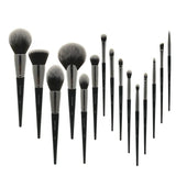 Sywinas Makeup Brush Set Kit 15pcs High Quality Black Natural Synthetic Hair Professional Makeup Brushes Tools