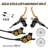 TANKE E-Bike MTB 4 Piston Hydraulic Disc Brake Set 160mm Rotors Oil Pressure Brakes Front Rear Mountain Bicycle Clamp Ultralight