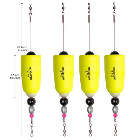 THKFISH Fishing Floats Bobbers for Float Rig Rattle Popping Cork Weighted Popping Floats Saltwater Sea Fishing Tackle