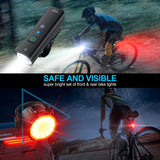 TOPRIDER Bicycle Light 1200LM T6 LED Rechargeable Set Road MTB Bike Front Back Headlight Lamp Flashlight Cycling Light Group