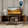 TV Stand for 65 Inch TV, Modern Entertainment Center with Storage Cabinet and Open Shelves, TV Console Table Media Cabinet