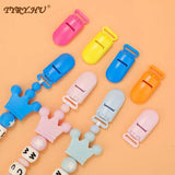 TYRY.HU 100Pcs/set Plastic Baby Pacifier Clips Holder Soother Pacifier Infant Dummy Clips Accessories For Pacifier Clip Diy