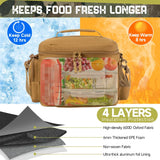 Tactical Lunch Bag for Men Military Heavy Duty Lunch Box Work Leakproof Insulated Durable Thermal Cooler Bag Meal Camping Picnic