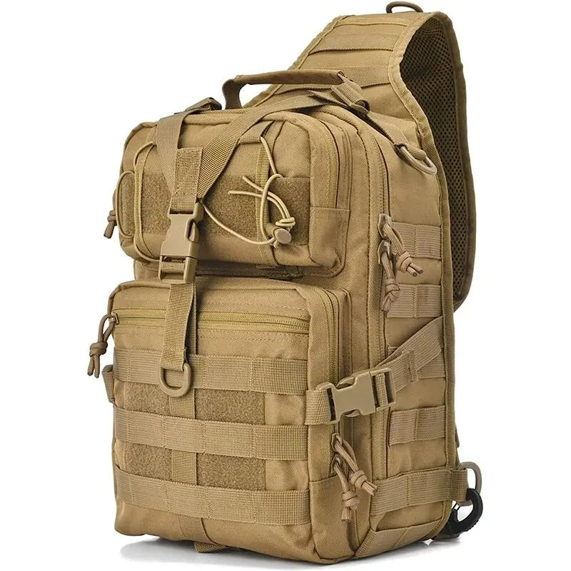 Tactical Military Sling Backpack Small Sling Rover Shoulder Bag Molle Outdoor Camping Daypack Backpack With Adjustable Strap