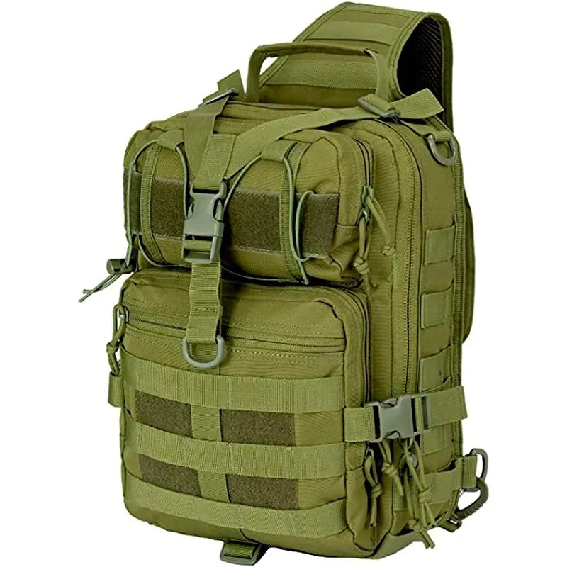 Tactical Military Sling Backpack Small Sling Rover Shoulder Bag Molle Outdoor Camping Daypack Backpack With Adjustable Strap