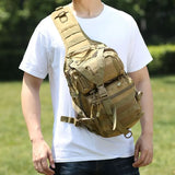 Tactical Military Sling Backpack Small Sling Rover Shoulder Bag Molle Outdoor Camping Daypack Backpack With Adjustable Strap