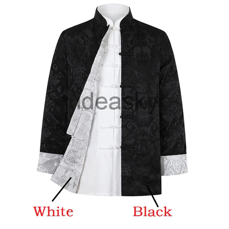 Tang suit Chinese Traditional clothes vintage style men's long-sleeve fashion spring winter Tang suit clothing jacket for man