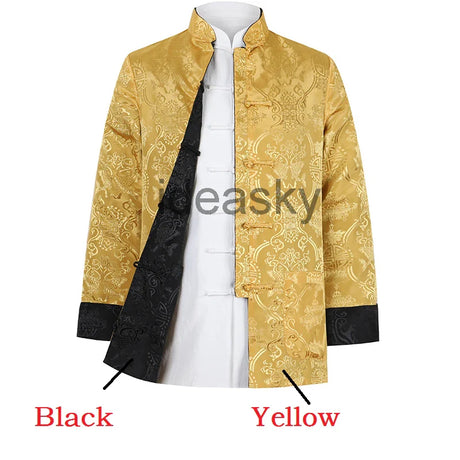 Tang suit Chinese Traditional clothes vintage style men's long-sleeve fashion spring winter Tang suit clothing jacket for man