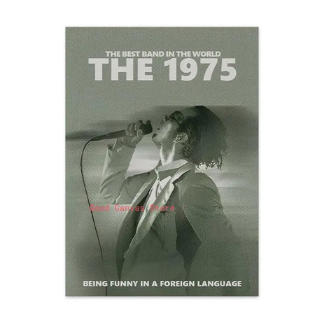 The 1975 Rock Band Posters New Music Album Cover Magazine Canvas Painting Print Wall Art Pictures For Room Home Decor Fans Gift