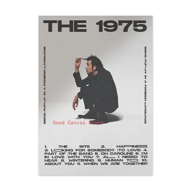 The 1975 Rock Band Posters New Music Album Cover Magazine Canvas Painting Print Wall Art Pictures For Room Home Decor Fans Gift