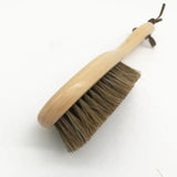 The Long Handle Brush Horsehair Shoes Brush Not To Hurt The Cortex Elastic To Ash Oil Polishing