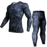 Thermal Underwear Rash Guard Kit MMA Compression Apparel Leggings Men Unionsuit Bodybuilding T-Shirt Camouflage Tracksuit Men