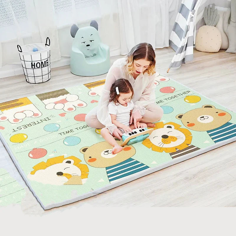 Thick 1CM Non-toxic EPE Baby Activity Gym Baby Crawling Play Mats Folding Mat Carpet Baby Game Mat for Children's Safety Mat Rug