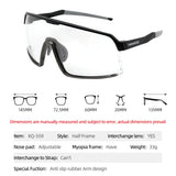 ThinkRider Bike Photochromic Cycling Glasses Bicycle Glasses Sports Men's Sunglasses MTB Road Cycling Eyewear Protection Goggles