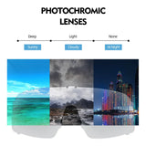 ThinkRider Bike Photochromic Cycling Glasses Bicycle Glasses Sports Men's Sunglasses MTB Road Cycling Eyewear Protection Goggles