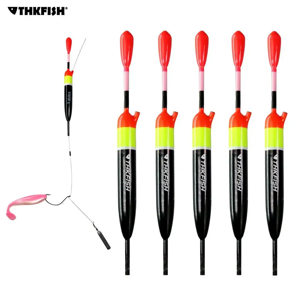 Thkfish Fishing Slip Float Bobber Saltwater Freshwater Balsa Wood Slip Bobber Rigs For Bass Fishing Tackle 5g 10g 15g