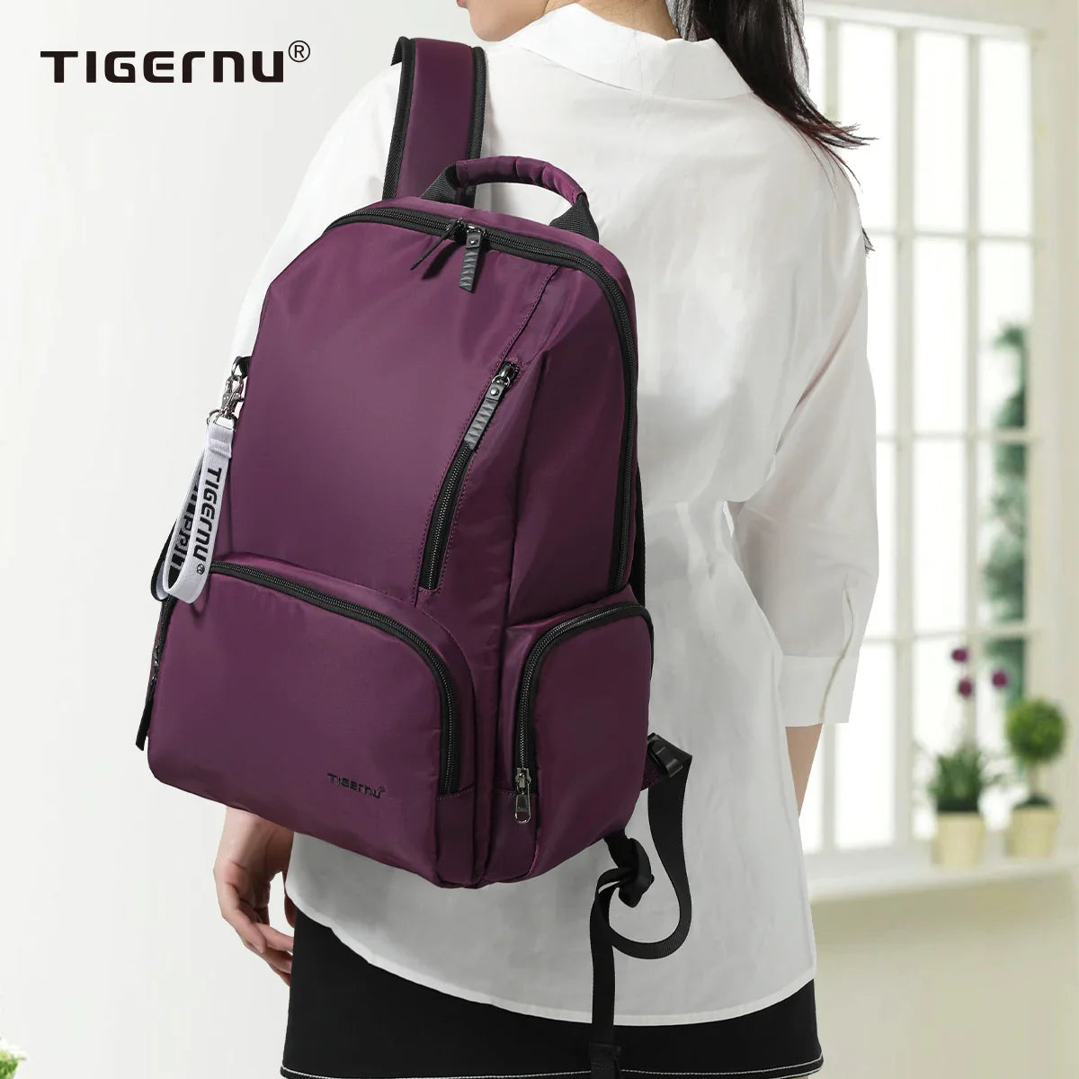 Tigernu New Women Casual Backpacks Outdoor traveling Multi Pockets Laptop Bags Daily Leisure Bags Splashproof School Mochila