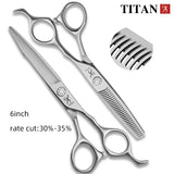 Titan Barber scissors Professional Hair Shears  6.0 Japan Vg10 Steel Hairdressing Salon Tools Hair cutting