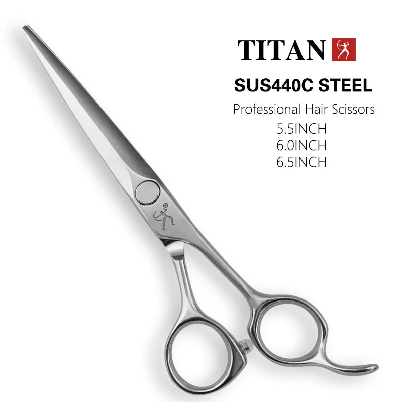 Titan barber scissors hairdressing cutting tools  thinning shears for hairdressers 5.5,6.0,6.5 inch 440c steel