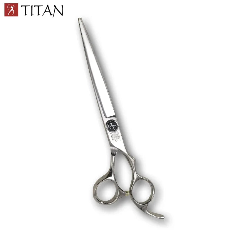 Titan high quality sus440c japan steel cut thinning 7inch,8inch barber tools shears pet dog cat grooming scissors