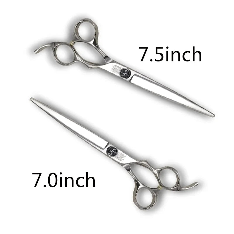 Titan high quality sus440c japan steel cut thinning 7inch,8inch barber tools shears pet dog cat grooming scissors