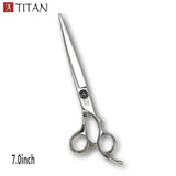 Titan high quality sus440c japan steel cut thinning 7inch,8inch barber tools shears pet dog cat grooming scissors