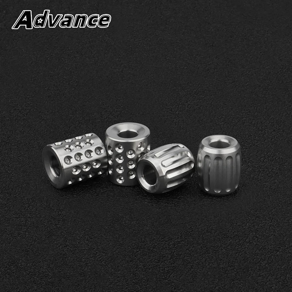 Titanium Alloy Pumpkin Paracord Accessory Multihole Knife Beads EDC DIY Paracord Beads