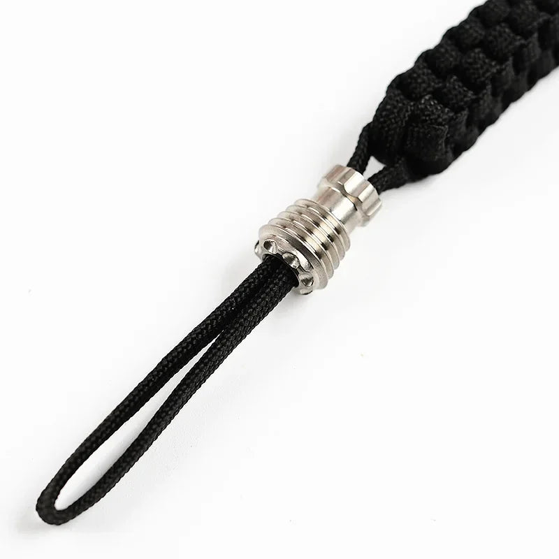 Titanium Alloy TC4 Knife Beads Knife Lanyard Camping Knife Gadgets Pendant Paracord Rope Accessory Knife EDC Outdoor Multi Tool