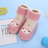 Toddler Indoor Sock Newborn Prewalker Kids Cotton Socks Winter Thick Terry Baby Girl Sock Rubber Sole Infant Funny Cartoon Sock