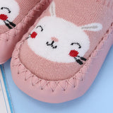 Toddler Indoor Sock Newborn Prewalker Kids Cotton Socks Winter Thick Terry Baby Girl Sock Rubber Sole Infant Funny Cartoon Sock