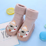 Toddler Indoor Sock Newborn Prewalker Kids Cotton Socks Winter Thick Terry Baby Girl Sock Rubber Sole Infant Funny Cartoon Sock