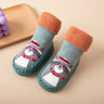 Toddler Indoor Sock Shoes Newborn Prewalker Kids Winter Thick Terry Cotton Baby Girl Sock Rubber Sole Infant Cartoon Funny Sock