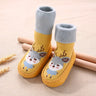 Toddler Indoor Sock Shoes Newborn Prewalker Kids Winter Thick Terry Cotton Baby Girl Sock Rubber Sole Infant Cartoon Funny Sock