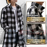 Tokyo Revengers Anime Cosplay Costume Manjiro Sano Mikey Long Sleeve Plaid Shirt Blouses Loose Version Casual Wear Gift