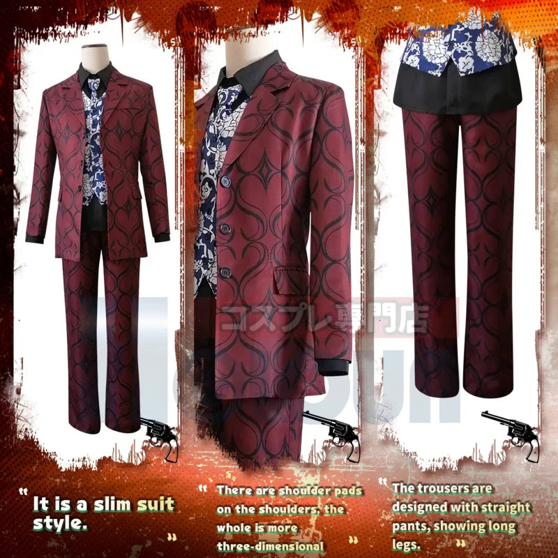 Tokyo Revengers Anime Cosplay Costume Osaka Keisuke Baji Suit Coat Casual Wearing Halloween Christmas Gift