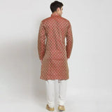 Traditional Indian Men's Shirt Pakistan Kurti Long Top Spring Blouse