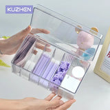 Transparent Eyelashes Extension Tools Storage Box Lashes Accessories Acrylic Desktop Makeup Tool Container Cosmetic Organizer